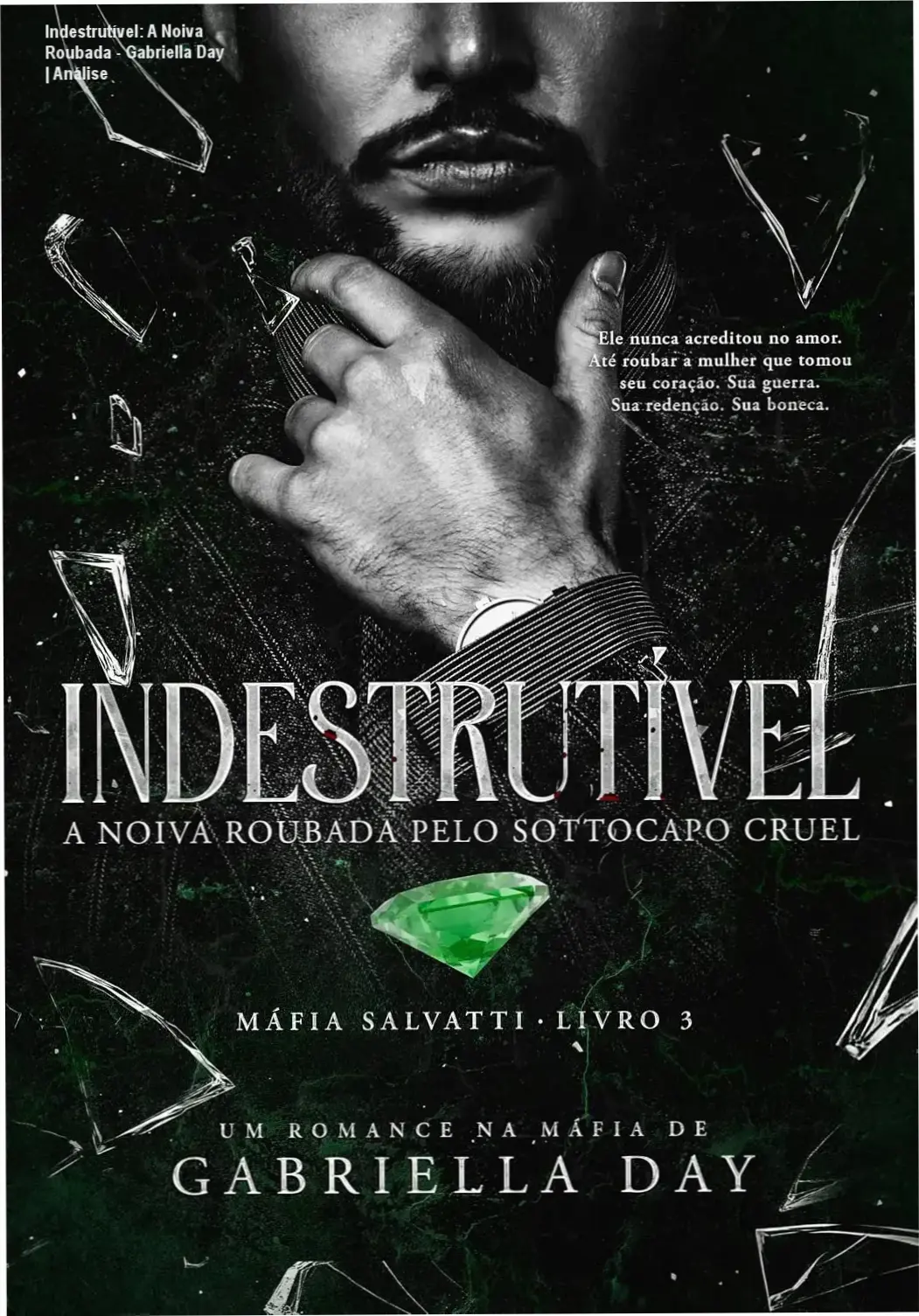 Capa do eBook Indestrutível de Gabriella Day apresentando temática de romance dark e máfia