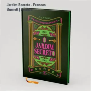 Capa elegante do livro O Jardim Secreto com acabamento em hot stamping e design moderno.