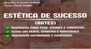Interface de artes profissionais editáveis no Canva para clínicas de estética