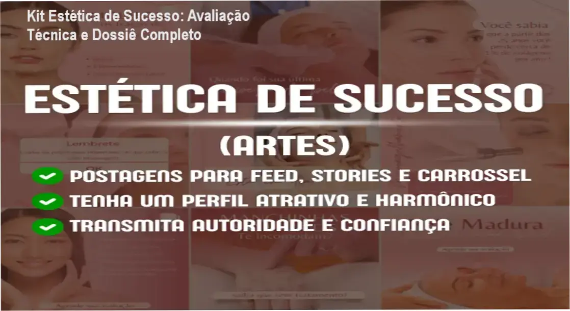 Interface de artes profissionais editáveis no Canva para clínicas de estética