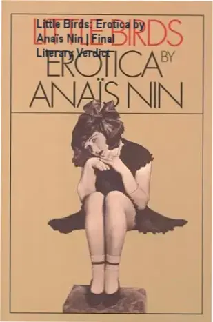 Digital cover of Little Birds: Erotica by Anaïs Nin focusing on female sensuality