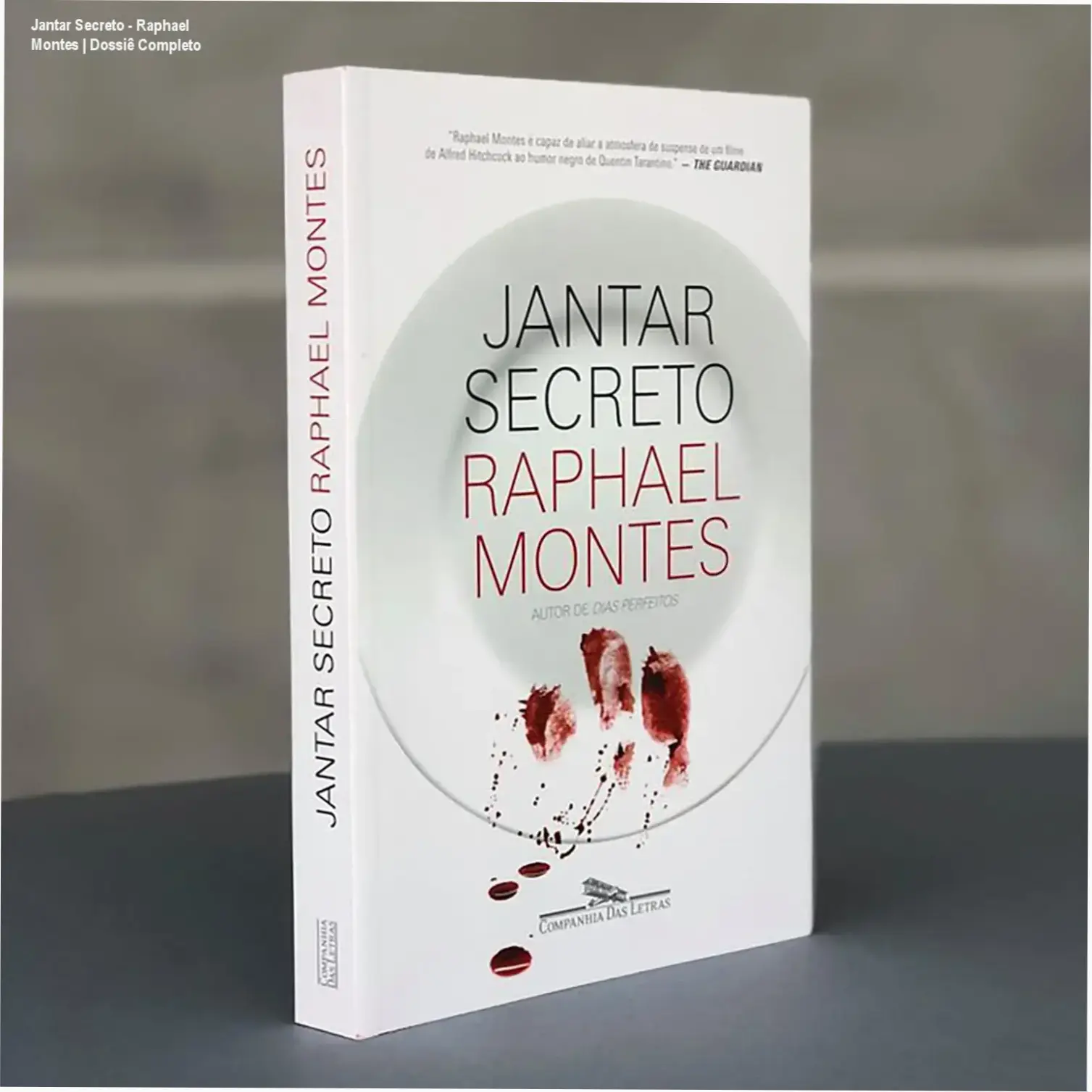 Capa do livro Jantar Secreto de Raphael Montes em dispositivo digital