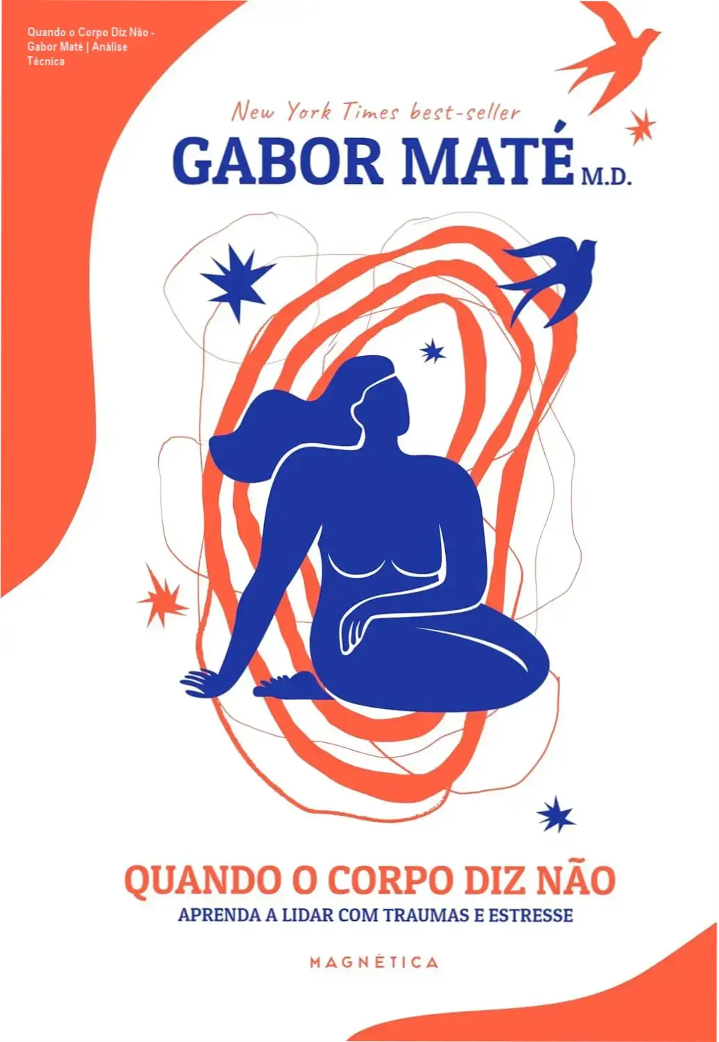 Capa do livro Quando o Corpo Diz Não de Gabor Maté sobre estresse e saúde