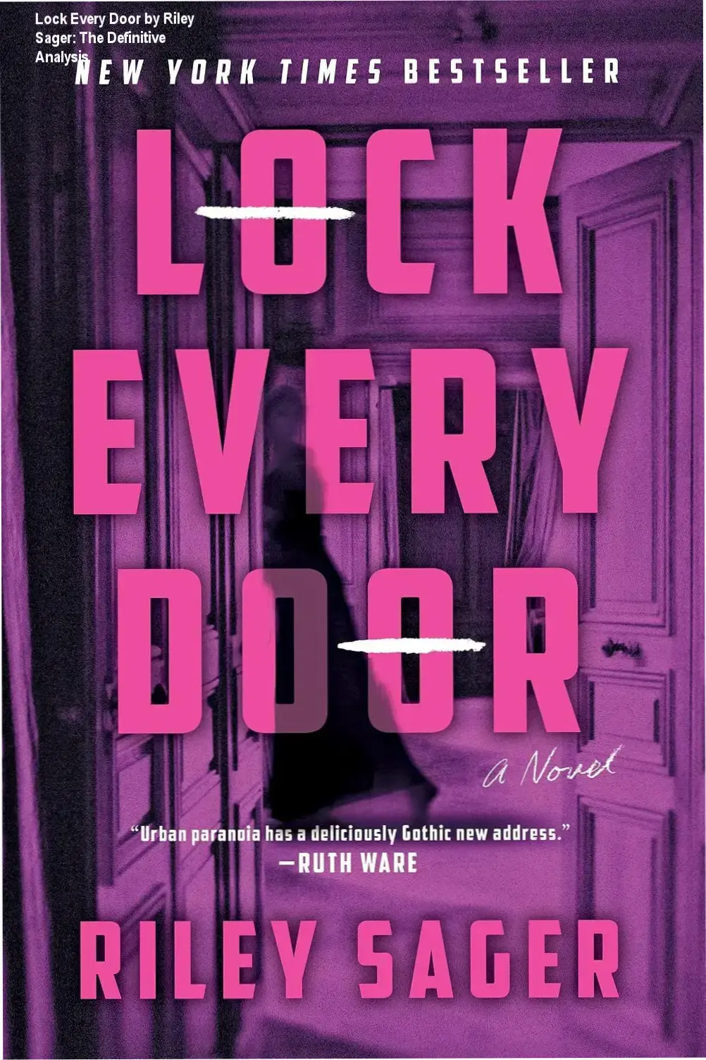 Cover of Lock Every Door by Riley Sager showcasing a mysterious atmosphere of a luxury Manhattan building