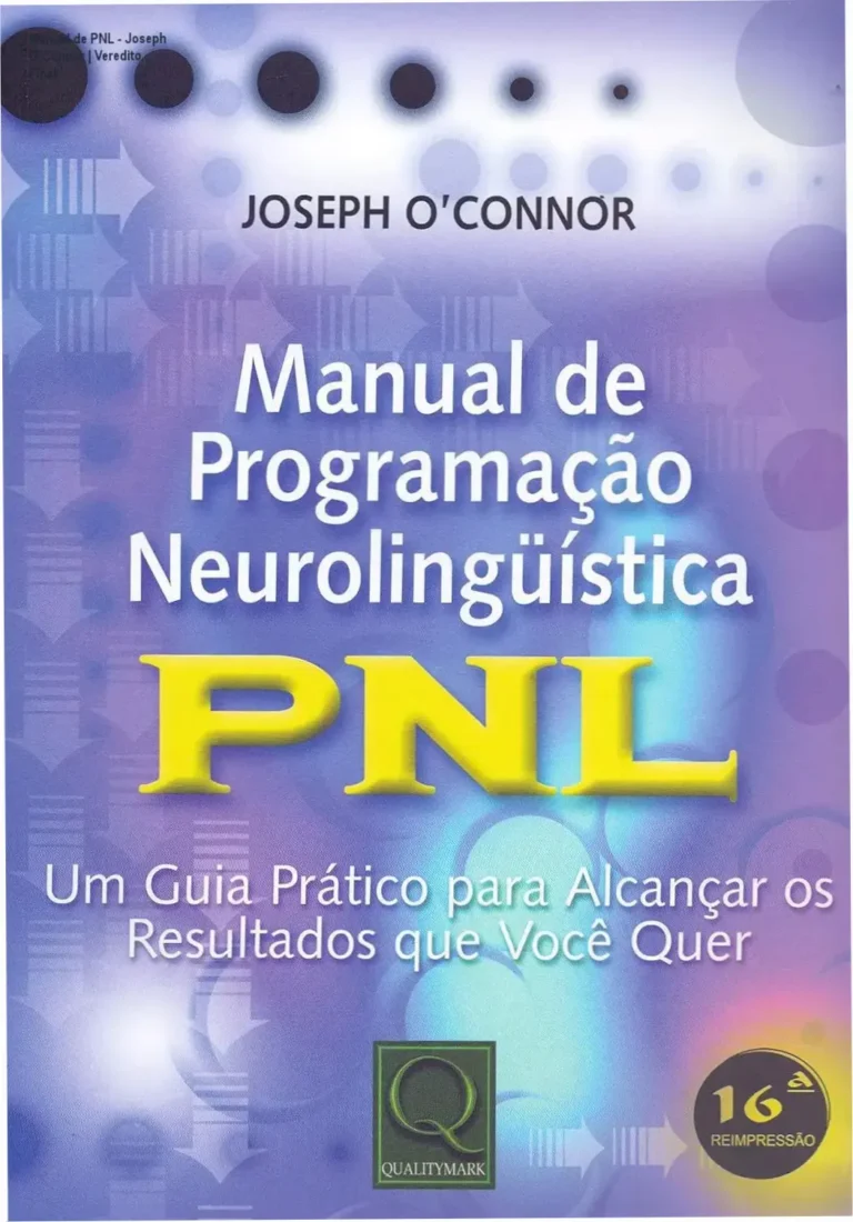 Capa do livro Manual de Programação Neurolinguística de Joseph O'Connor