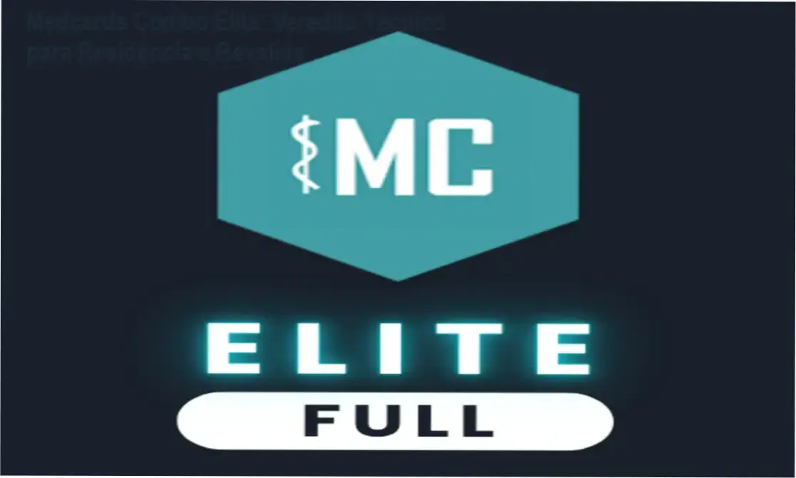 Interface do Medcards Combo Elite mostrando flashcards de medicina e algoritmo de repetição espaçada