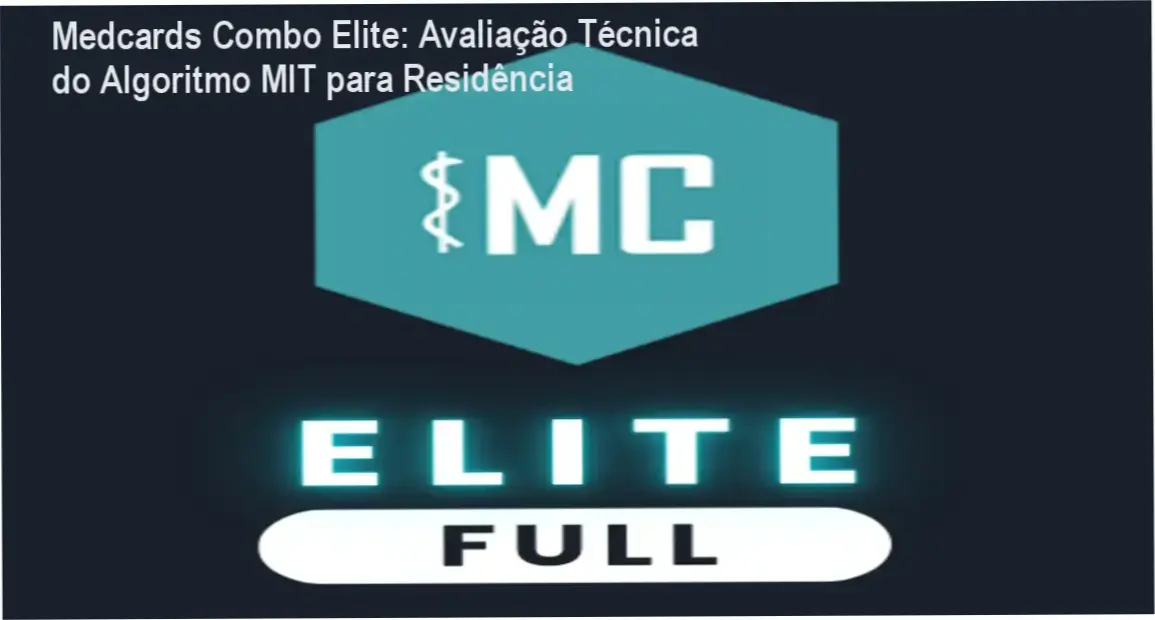 Interface do Medcards Combo Elite exibindo flashcards de repetição espaçada e métricas de confiança no algoritmo Brainscape