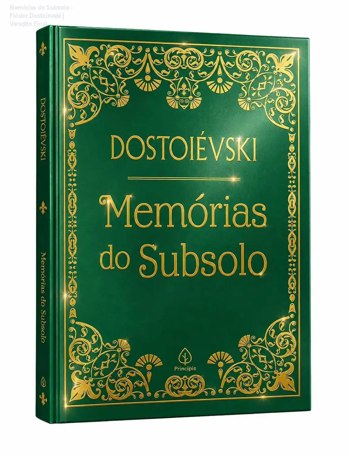 Capa do livro Memórias do Subsolo de Fiódor Dostoiévski em destaque para leitura