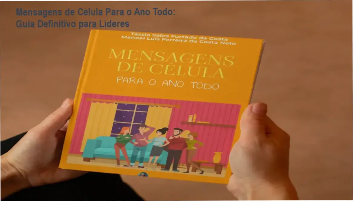 Capa do ebook Mensagens de Célula Para o Ano Todo da Do Reino Academy com mensagens semanais para células.