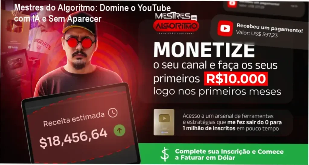 Mestres do Algoritmo: Domine o YouTube com IA e Sem Aparecer