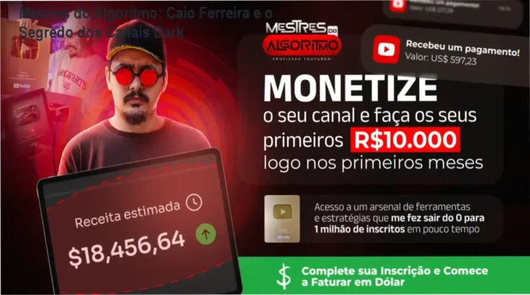 Mestres do Algoritmo: Caio Ferreira e o Segredo dos Canais Dark