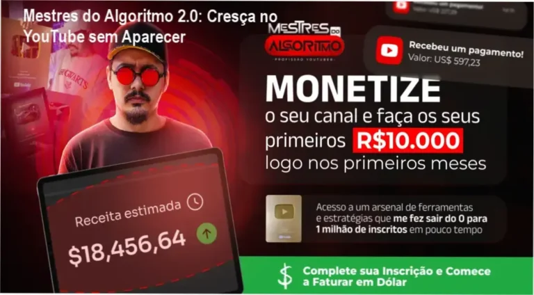 Mestres do Algoritmo 2.0: Cresça no YouTube sem Aparecer