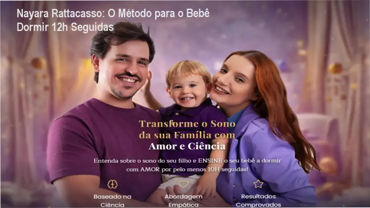Interface do curso Mestres do Soninho de Nayara Rattacasso mostrando aulas sobre fisiologia do sono infantil