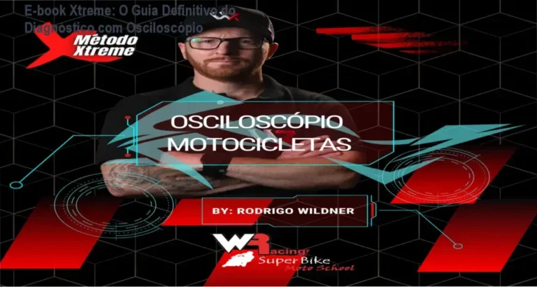 E-book Xtreme de Rodrigo Wildner mostrando gráficos de sinais de sensores em um osciloscópio