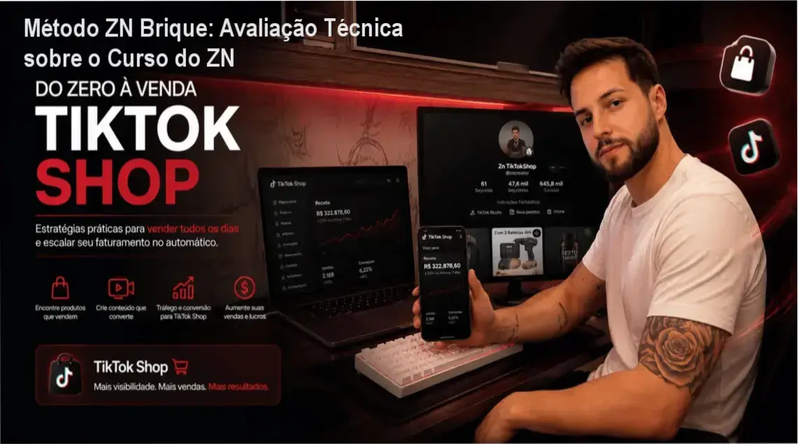 Interface de um celular exibindo vídeos virais do TikTok para estratégia de vendas de afiliados