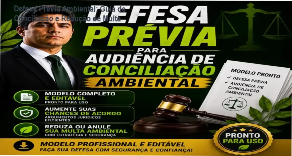 Defesa Prévia Ambiental: Guia de Conciliação e Redução de Multa