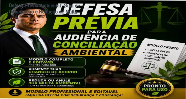 Defesa Prévia Ambiental: Guia de Conciliação e Redução de Multa
