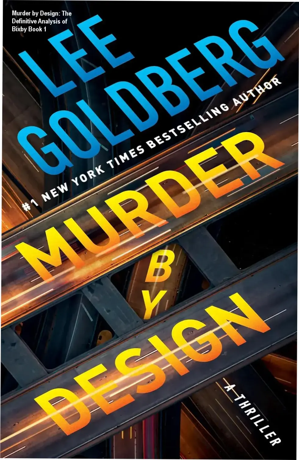 Digital cover of Murder by Design ebook featuring the Edison Bixby thriller by Lee Goldberg