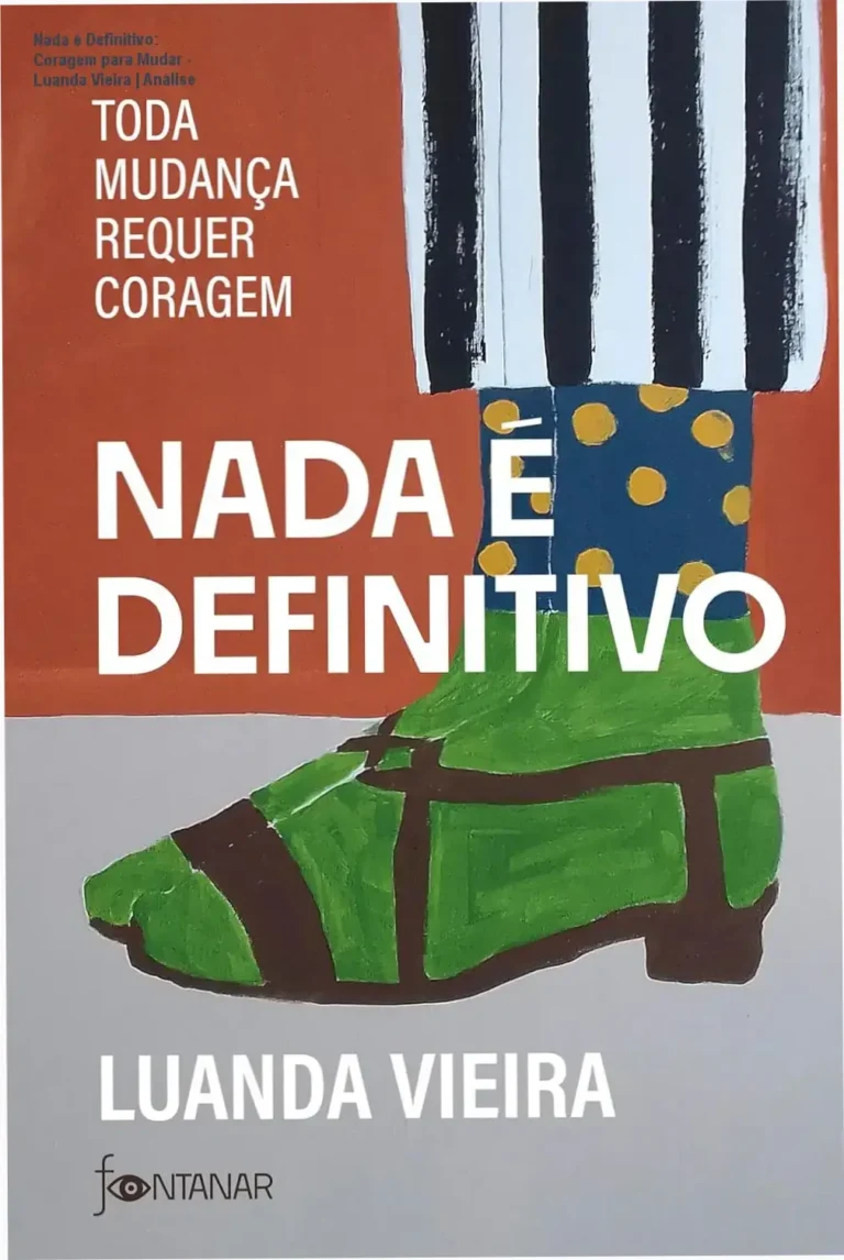 Capa do livro Nada é Definitivo de Luanda Vieira sobre coragem e autodescoberta