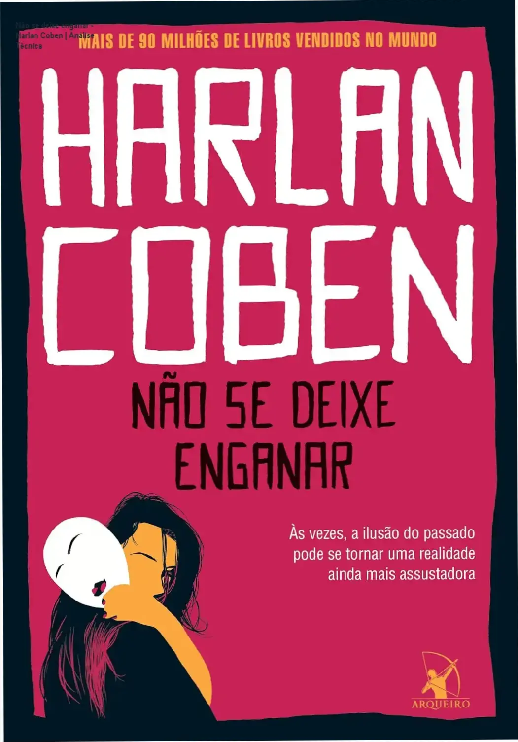Capa do eBook Não se deixe enganar de Harlan Coben exibida em dispositivo digital