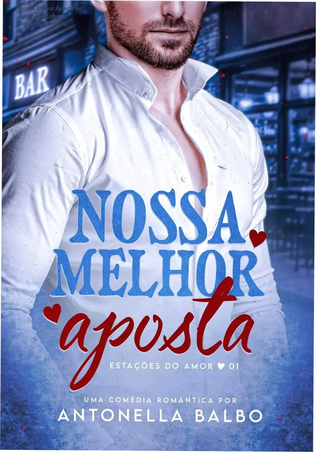 Capa do ebook 'Nossa Melhor Aposta' de Antonella Balbo, romance de idade gap entre chefe e funcionária