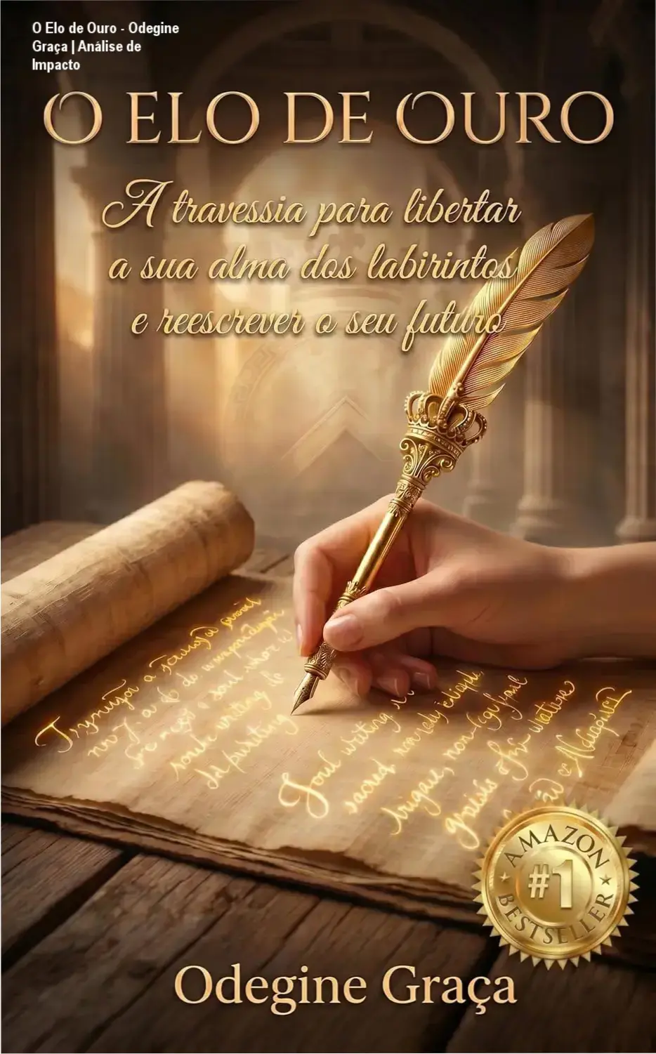 Capa do ebook O Elo de Ouro de Odegine Graça sobre escrita expressiva e arquétipos junguianos