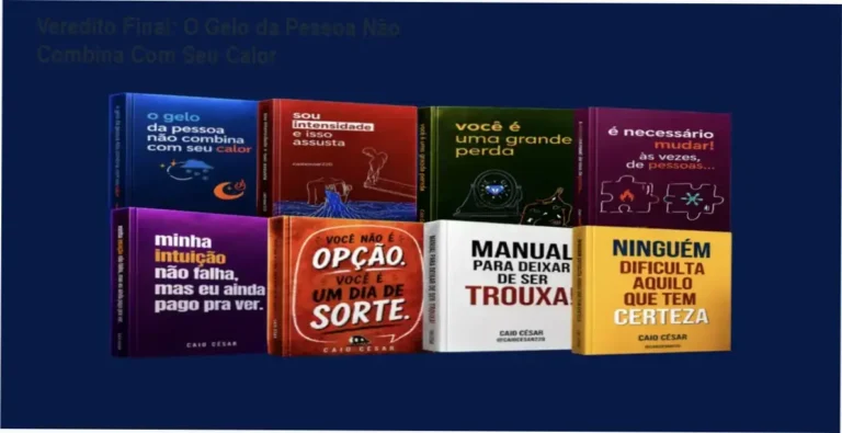 Capa do e-book O Gelo da Pessoa Não Combina Com Seu Calor e livros bônus de Caio César