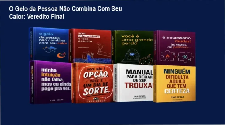 Capa do combo de e-books O Gelo da Pessoa Não Combina Com Seu Calor de Caio César da Silva