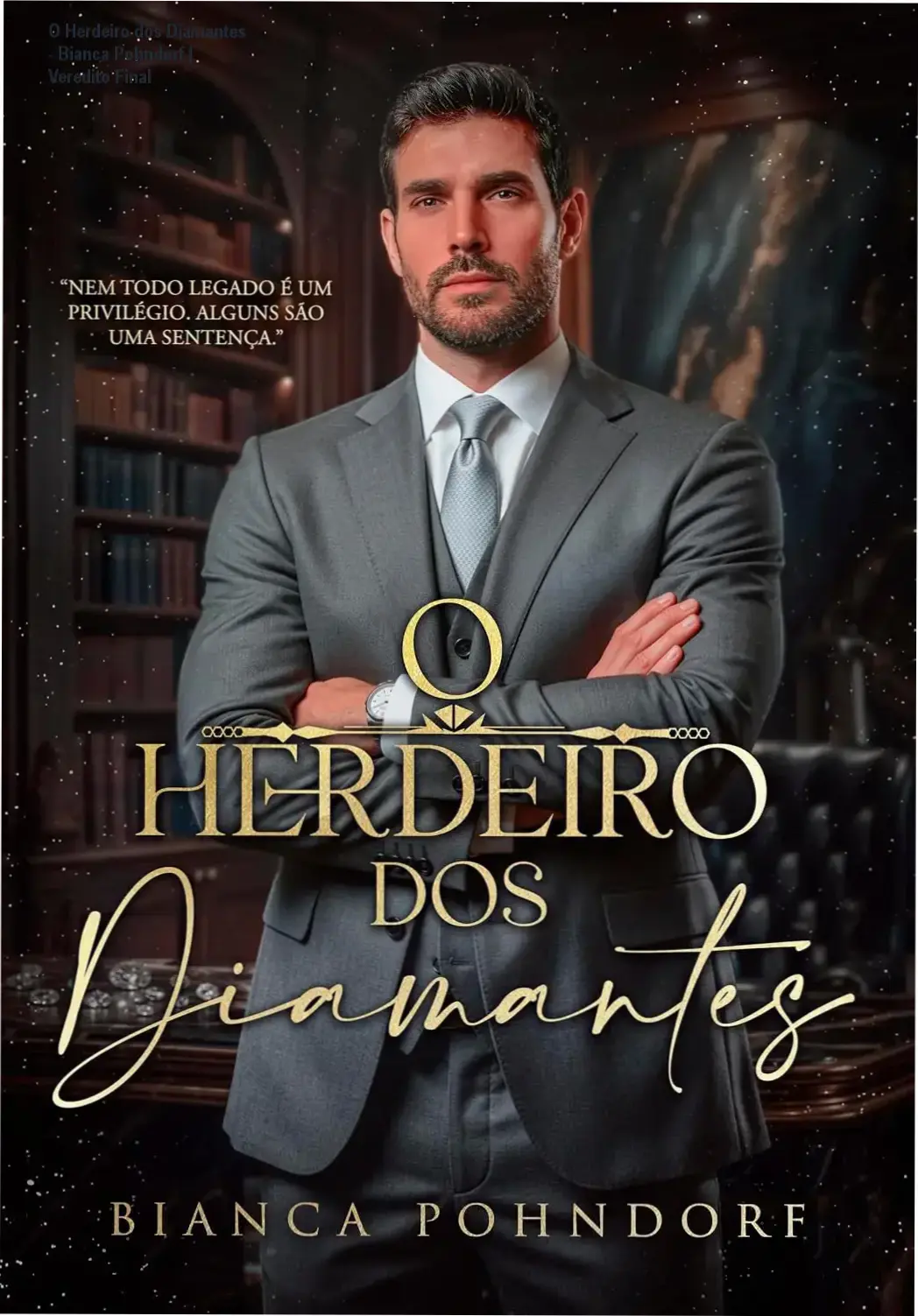 Capa do eBook O Herdeiro dos Diamantes de Bianca Pohndorf destacando romance de máfia e age gap