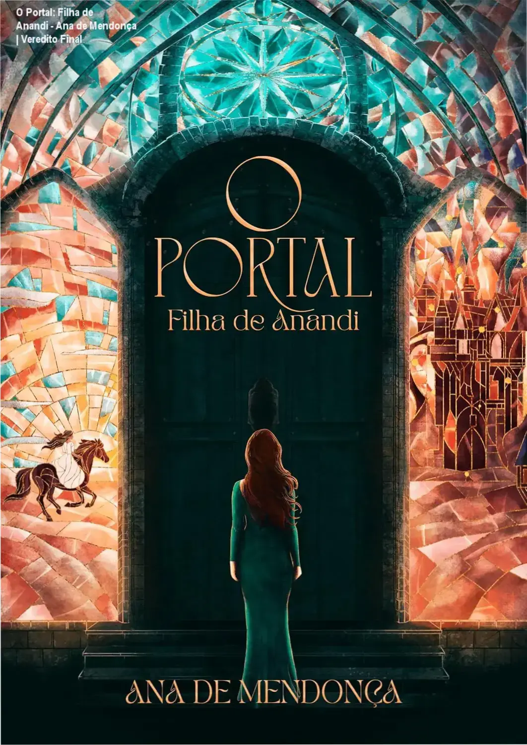 Capa do livro O Portal Filha de Anandi de Ana de Mendonça em versão digital