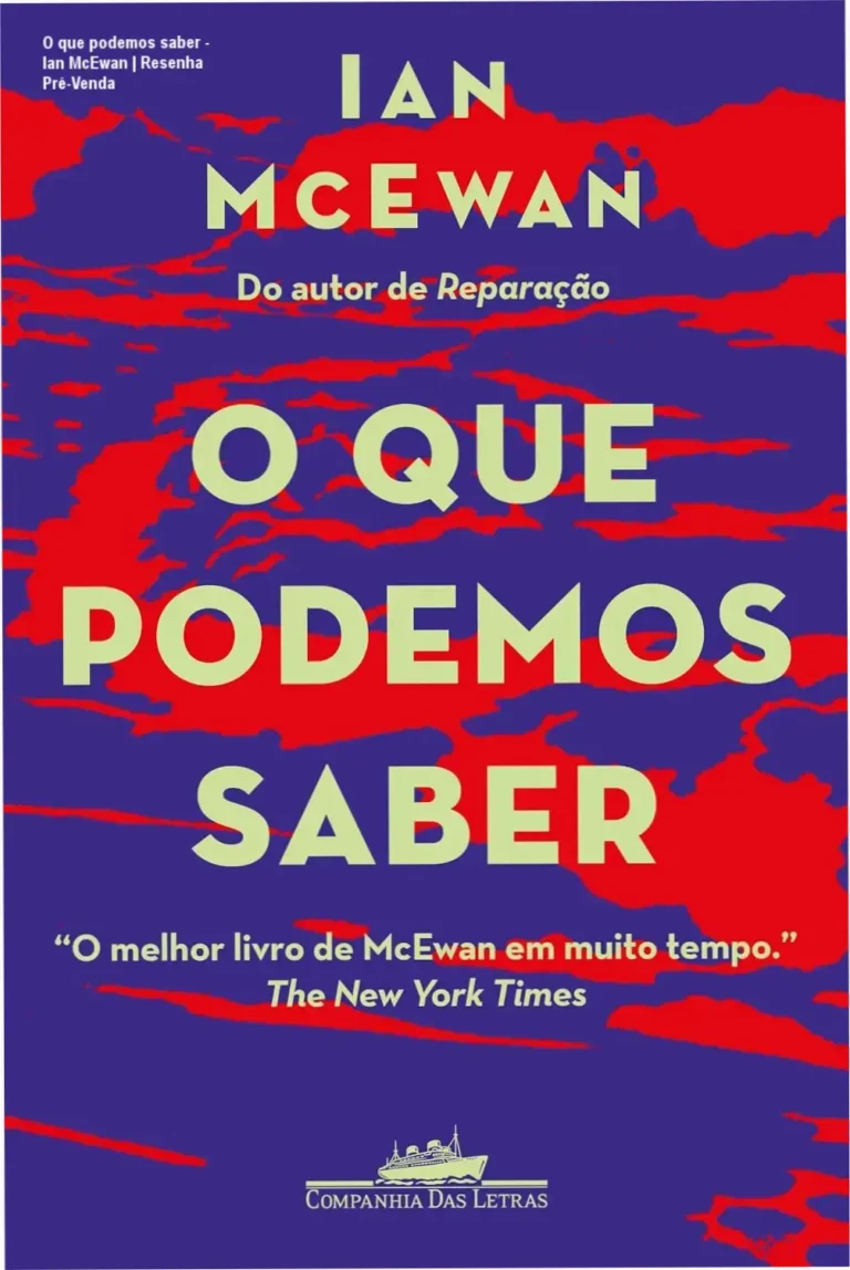 Capa do ebook 'O que podemos saber' de Ian McEwan, destacando a luta entre saber e ignorância