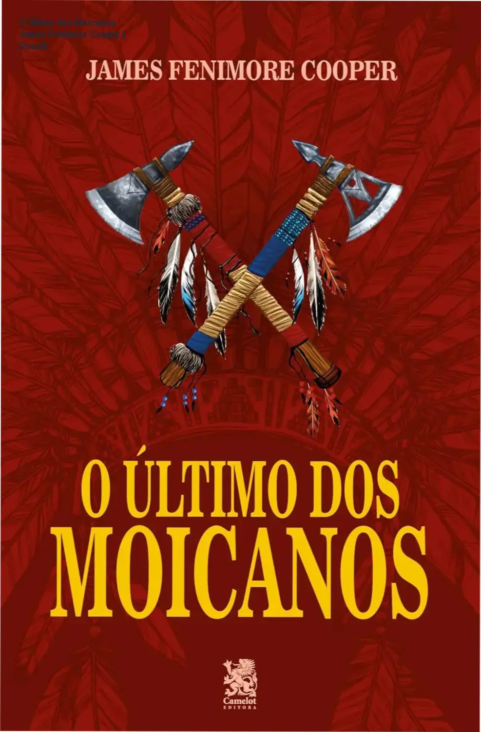 Capa do livro O Último dos Moicanos de James Fenimore Cooper ambientada nas florestas da América do Norte