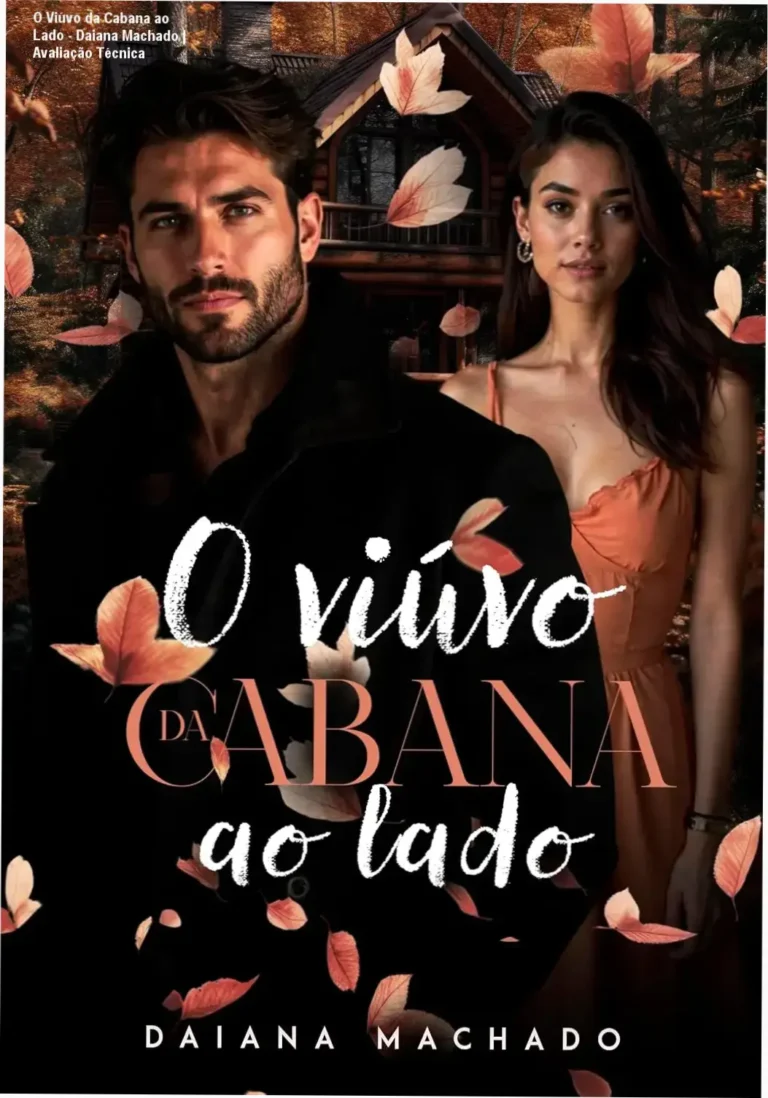 Capa do eBook O Viúvo da Cabana ao Lado de Daiana Machado em um dispositivo Kindle