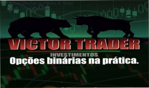 Interface de operações e bastidores do curso Opções Binárias na Prática de Victor de Oliveira Costa