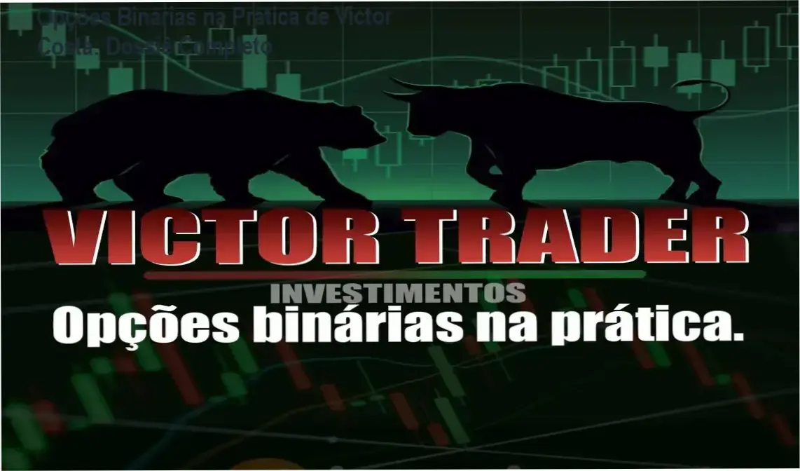 Interface de operações e bastidores do curso Opções Binárias na Prática de Victor de Oliveira Costa