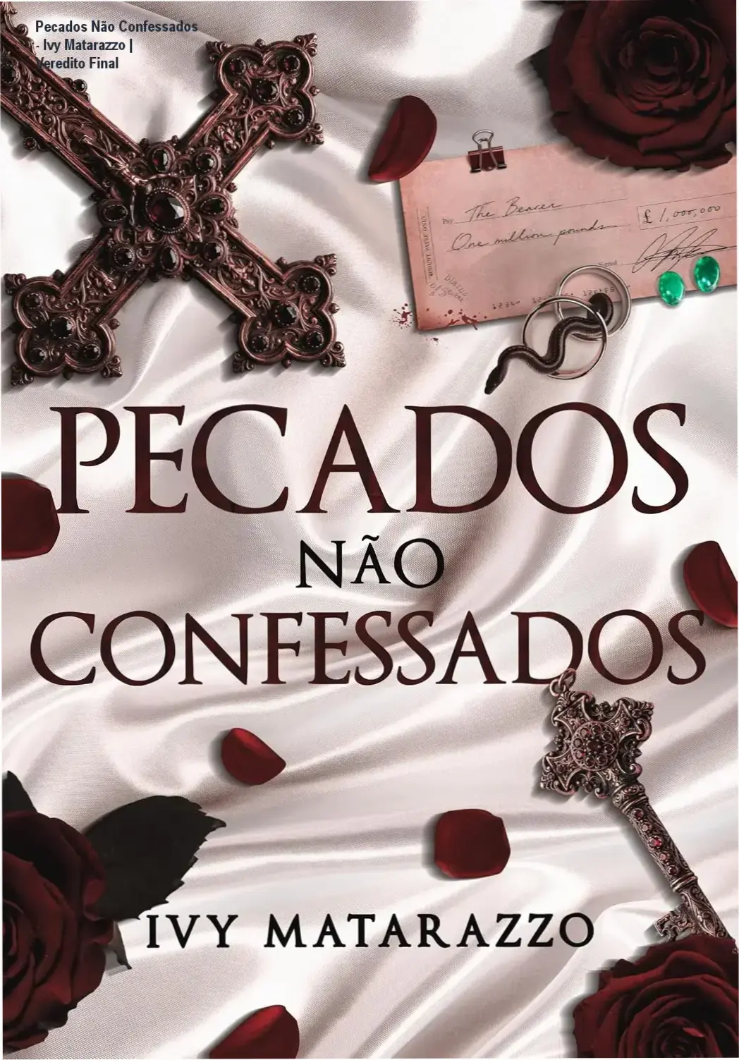 Capa do ebook Pecados Não Confessados de Ivy Matarazzo evidenciando romance tabu