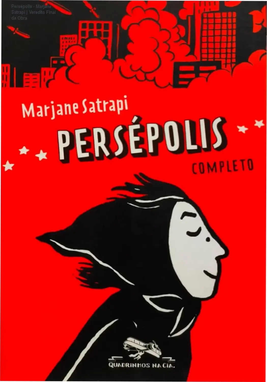 Capa do livro Persépolis de Marjane Satrapi, edição completa em português