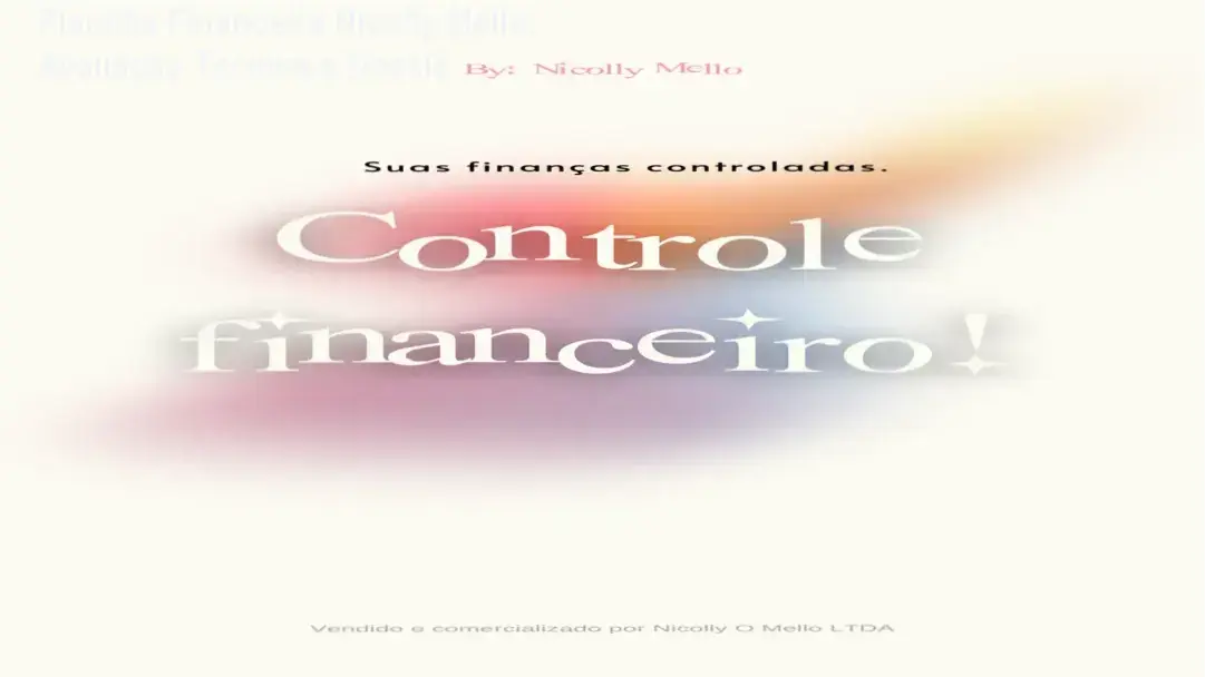 Interface de planilha financeira automatizada com gráficos coloridos para controle de receitas e despesas