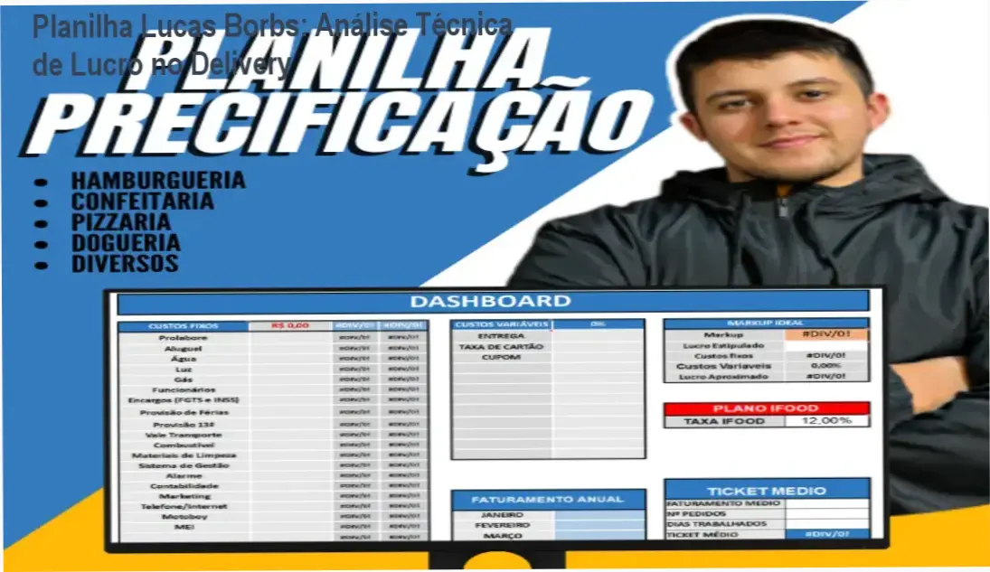 Planilha Lucas Borbs bastidores e funcionamento da precificação
