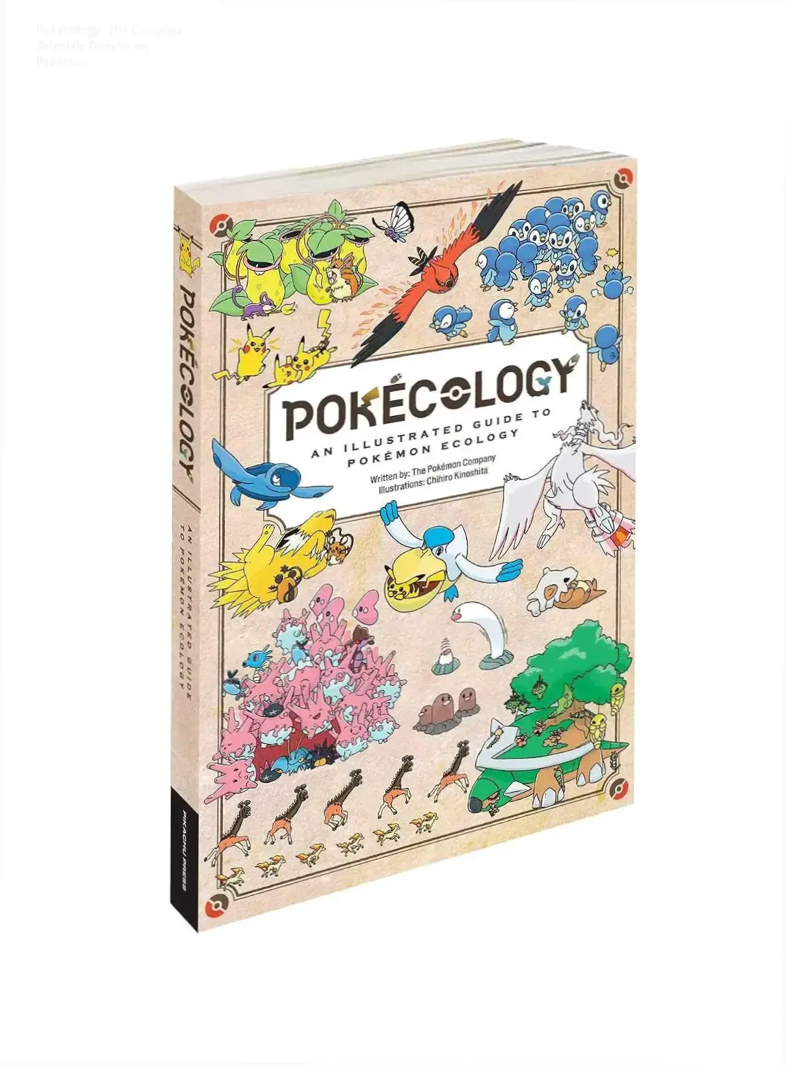 Detailed view of the Pokécology illustrated guide showcasing Pokémon ecological data