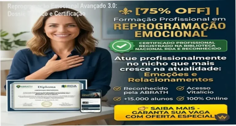 Reprogramação Emocional Avançado 3.0 de Alê Rodrigues bastidores e funcionamento da plataforma