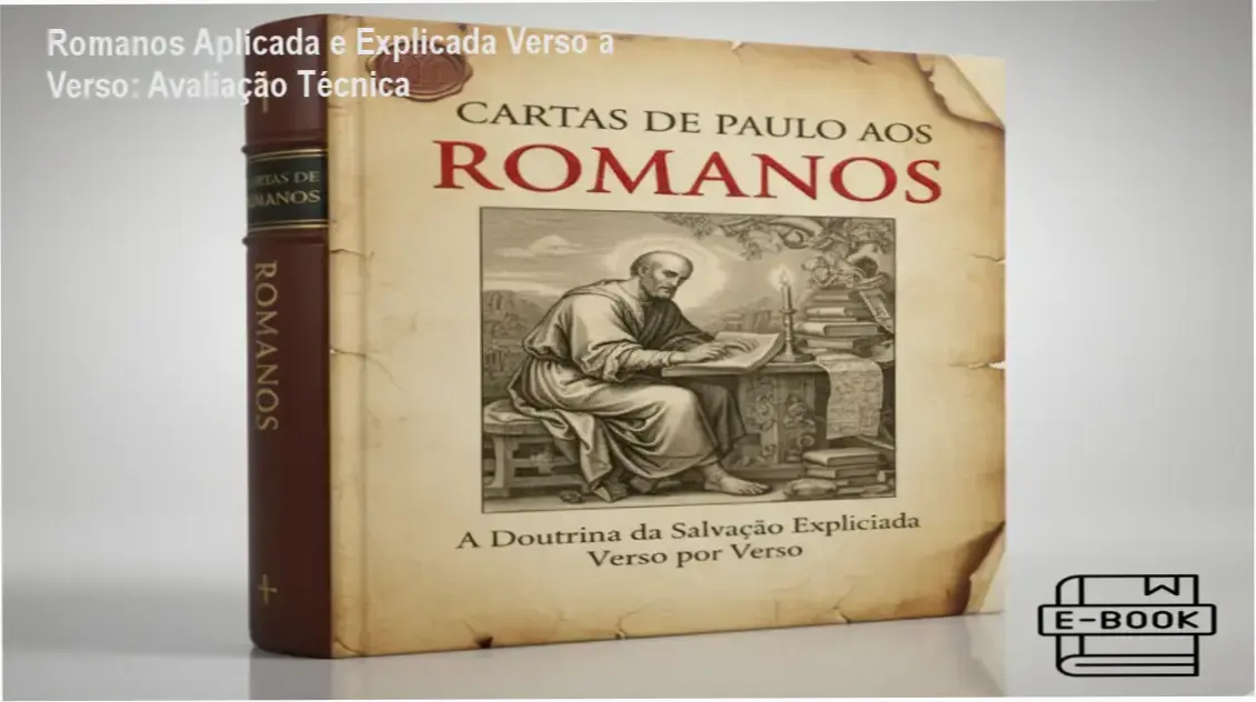 Capa do ebook Romanos Aplicada e Explicada Verso a Verso da Bíblia Academy para estudo teológico