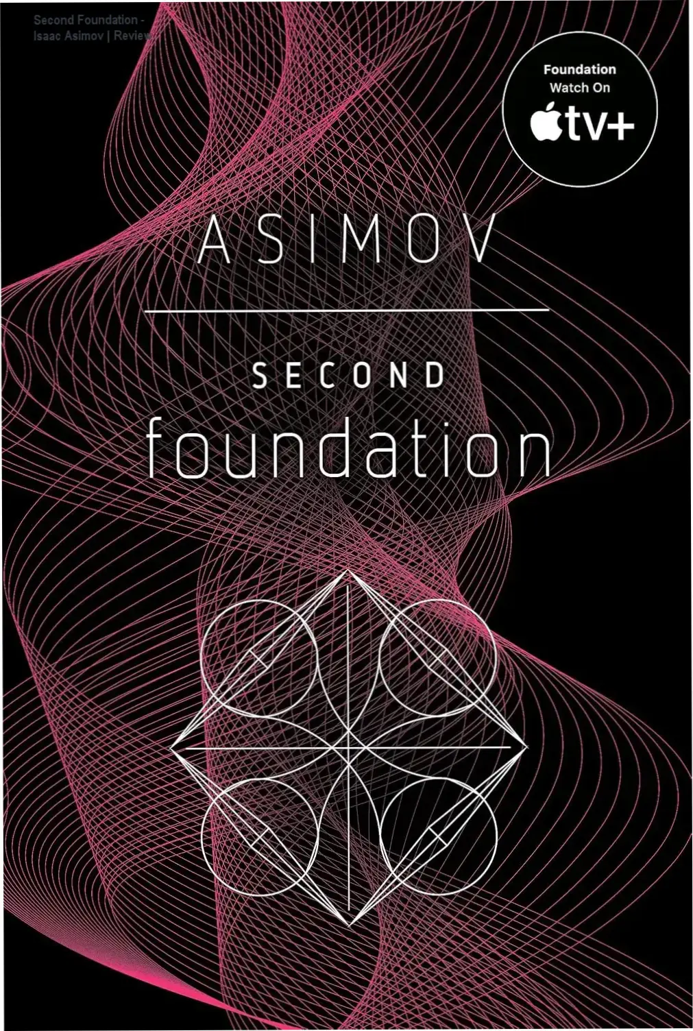 Capa do ebook Second Foundation mostrando temas de mistério e galáxia.