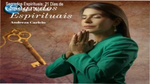 Capa do ebook Segredos Espirituais com meditação e símbolos de prosperidade
