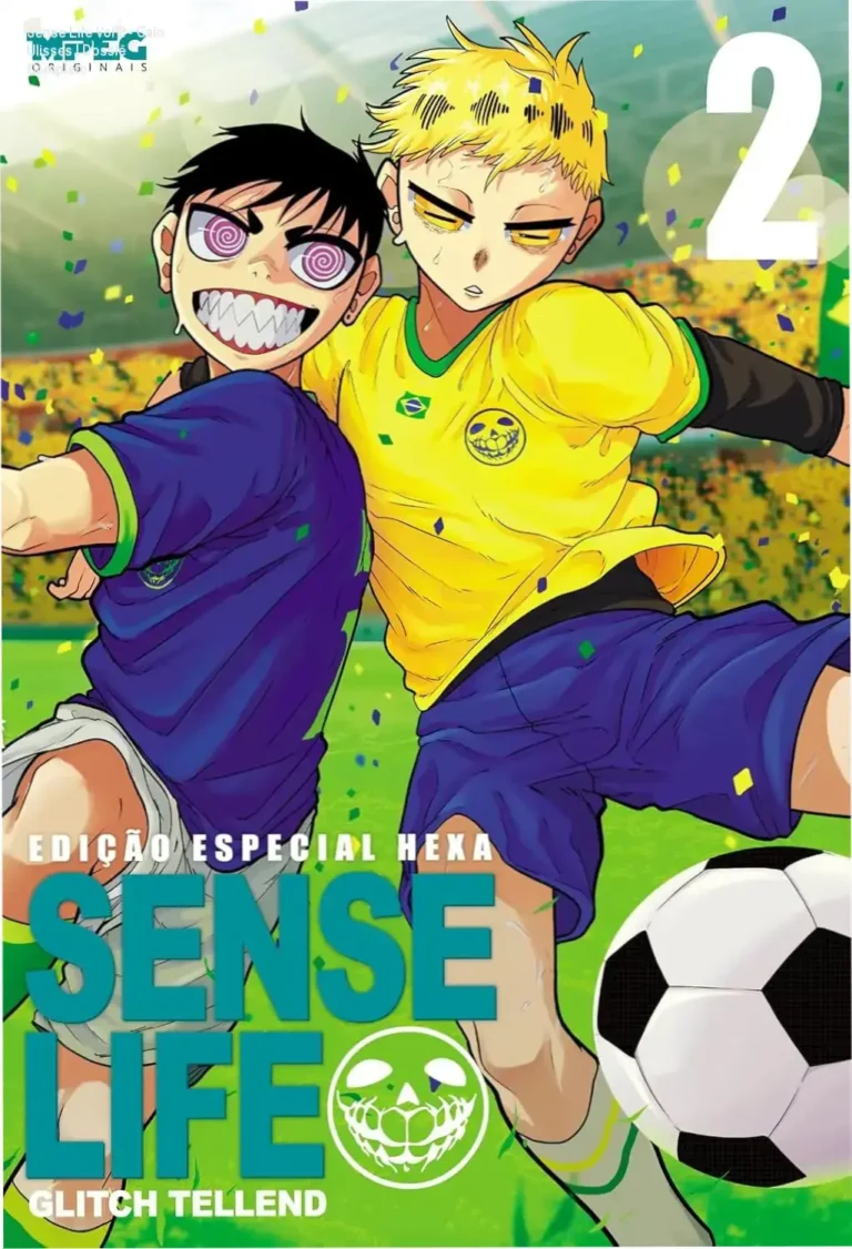 Capa da edição especial variante Hexa 2026 do mangá Sense Life Volume 2 de Caio Ulisses