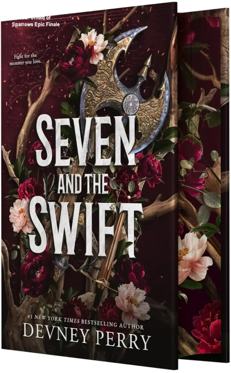Hardcover edition of Seven and the Swift by Devney Perry, book 3 of Shield of Sparrows series.