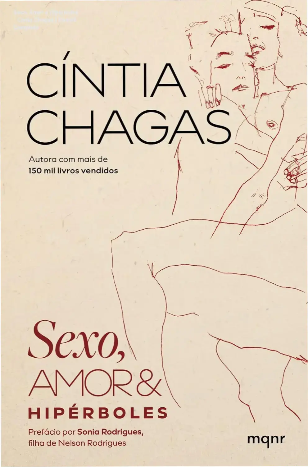 Capa do livro Sexo, Amor e Hipérboles de Cíntia Chagas explorando a hipocrisia social