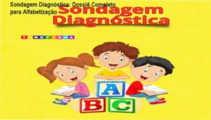 Apostila digital de atividades para sondagem diagnóstica na alfabetização com folhas de registro.