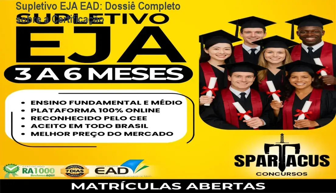 Representação de estudante adulto estudando online via computador para concluir o EJA