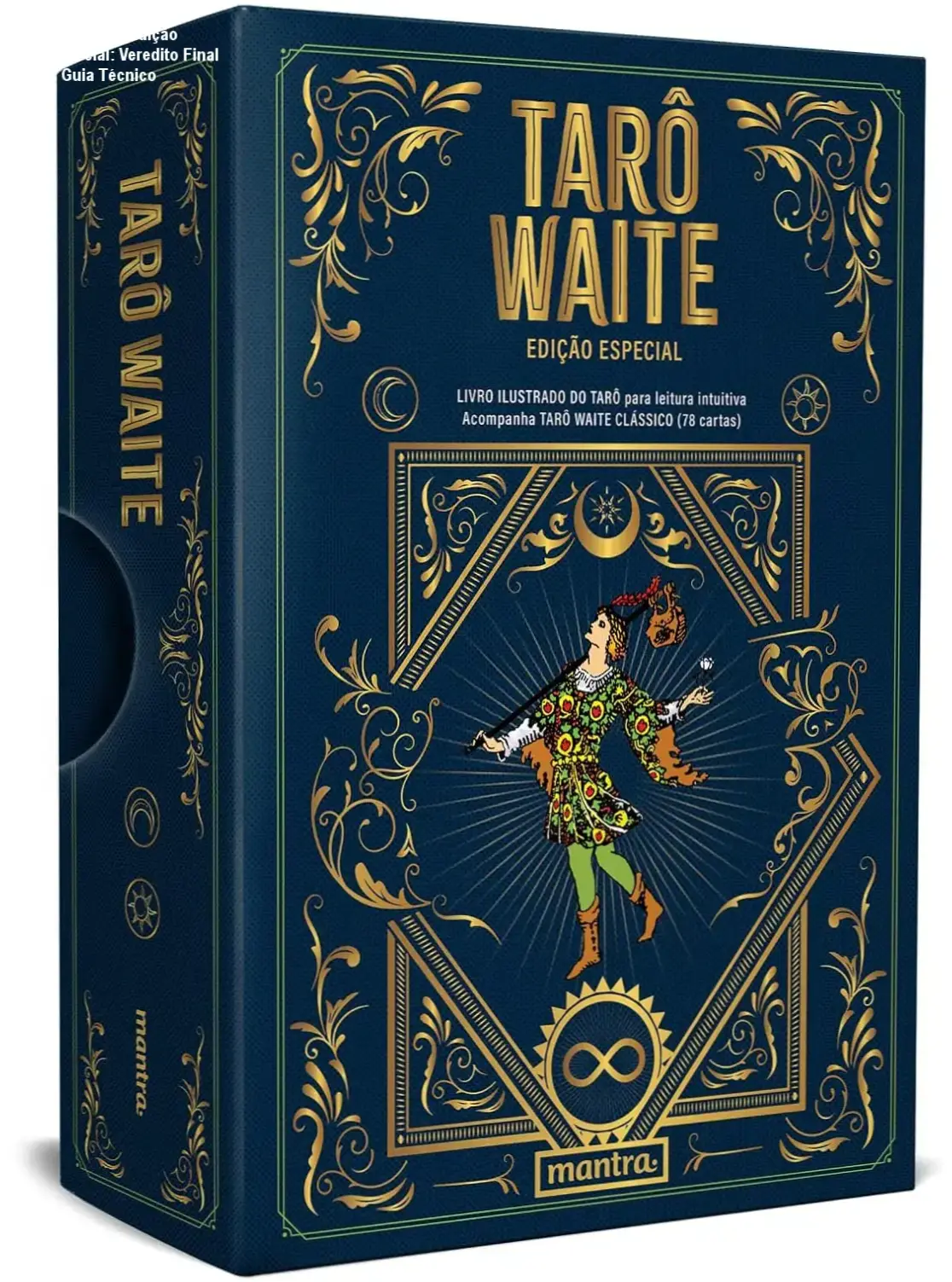 Box do Tarô Waite Edição Especial com cartas ilustradas e livro guia para leitura intuitiva